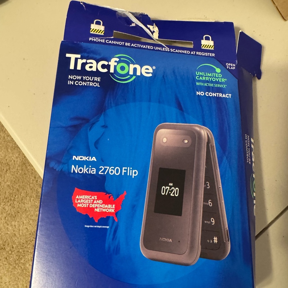 Nokia 2760 Flip Phone in Dark Gray